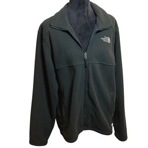 The North Face Men's Black Full Zip Fleece‎ Coat Size M